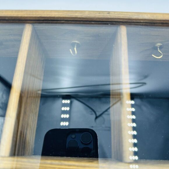 Tannery Lane Trinket Curio Glass Co Wooden Miniature Front Wall Ornament Hanging - Picture 8 of 15